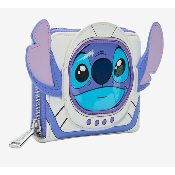 NEW! Loungefly Lilo & Stitch Spaceman Astronaut 626 Figural Backpack & WALLET - Picture 6 of 9